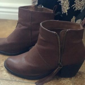 Brown booties